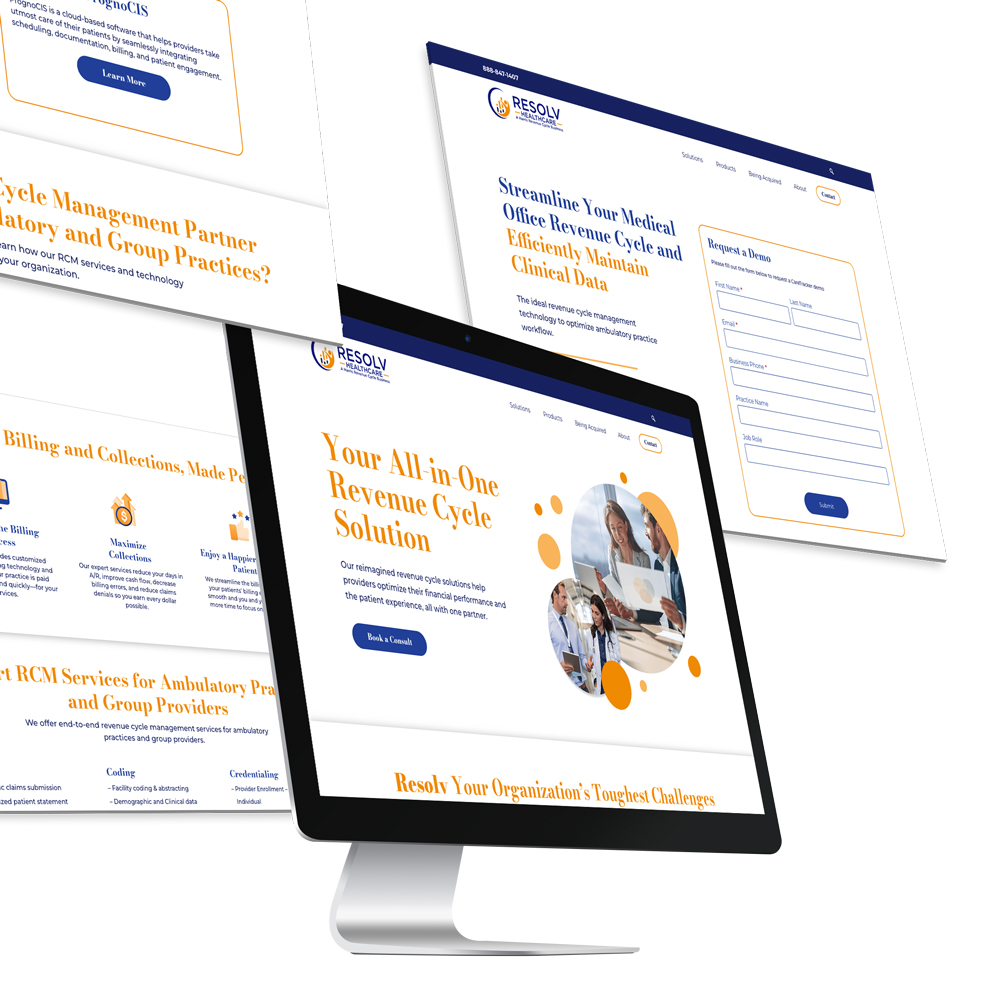 Resolv Healthcare Website 2